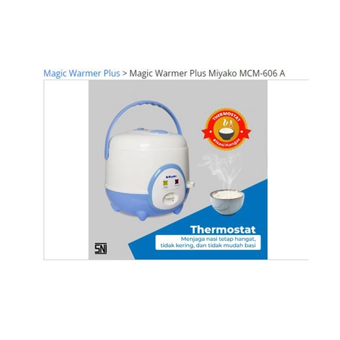 UTAMAMEGA - Miyako MCM606A Magic Com [Rice Cooker] 3IN1