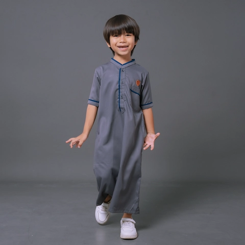 Kawan Muslim - Jubah Gamis Anak Laki Laki Lengan Pendek Usia 1 Sampai 14 Tahun (JBA14)