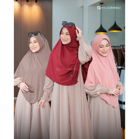HELAIRINDU - Hijab Khimar Instan Royal Jersey Premium Aisyah