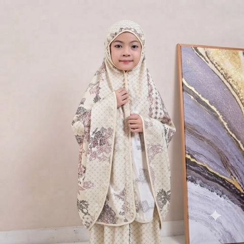qaydstoreid - BELI 1 GRATIS 1 Mukena Anak Airin Katun Mikro Premium Set Tas / Mukena Anak Perempuan 2-9 Tahun