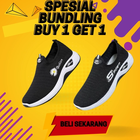 Koekita - Paket Bundling Buy 1 Get 1 Sepatu Slip On Wanita IMP-02 & IMP-03