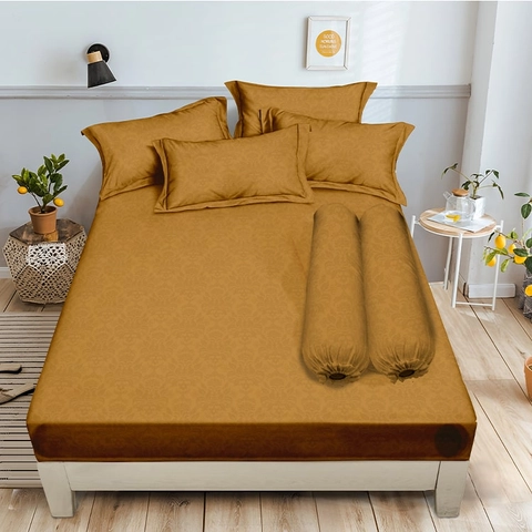 LADY ROSE OFFICIAL - ALOHA Sprei King Emboss Golden