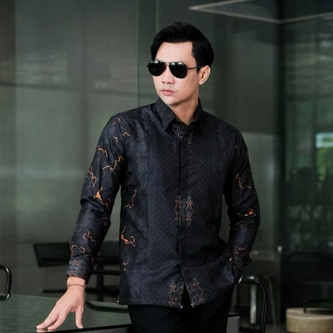Khisna collection - Batik Kemeja Pria Dewasat Terbaru Simpel Keren Motif Etnikk