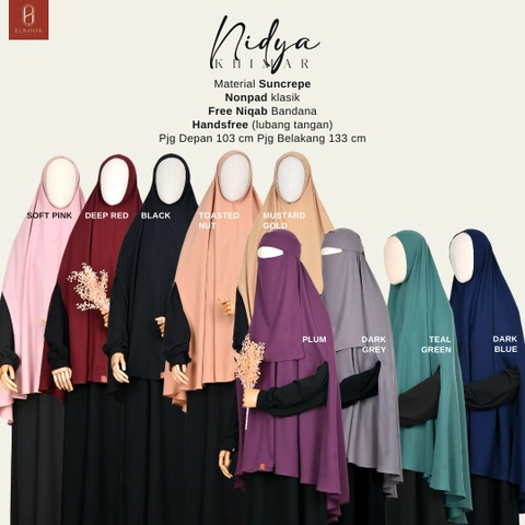 ELNOOR SYARI - ELNOOR SYAR'I - NIDYA KHIMAR NON PAD LUBANG TANGAN