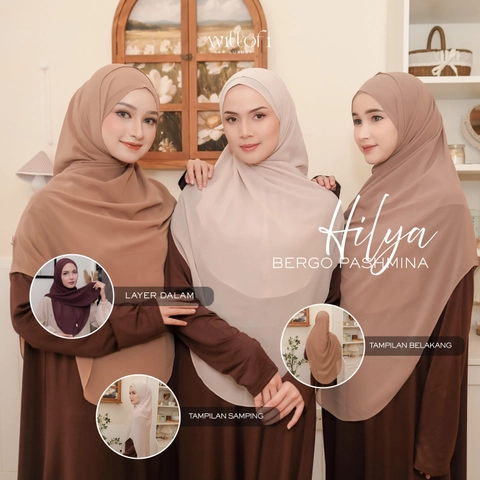 Sakura Baru X Willofi - Pashmina Instant Hilya Double Hijab Terbaru 2026