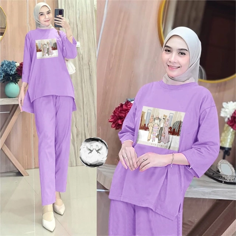 astro - setelan celana wanita TARFH realpict
