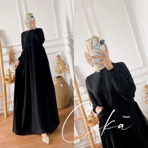 MEQA DAILY - MEGA DAILY - Gamis Cika Dress Wanita