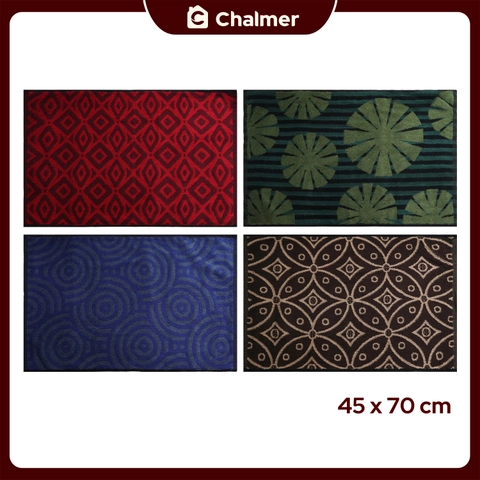 Chalmer - Keset Chalmer 45 x 70 cm Keset Handuk Motif Keset Dapur Keset Kamar Mandi Bolak Balik