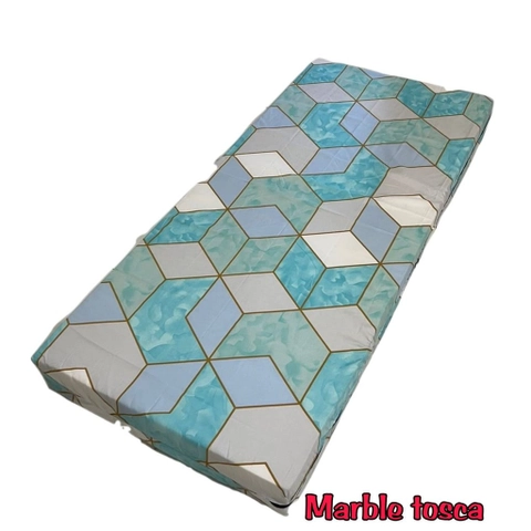 Galeripuko - Marble tosca - Sarung Kasur Busa Resleting 90 x 200 Sprei Resleting No 4