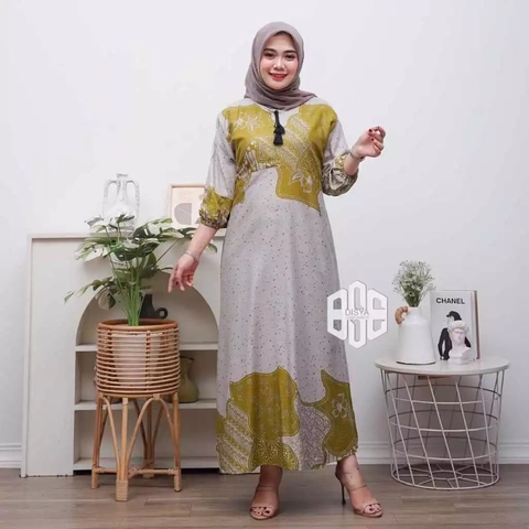 Disya.id - Gamis Twill Rayon Premium Busui Terbaru Jumbo Syari