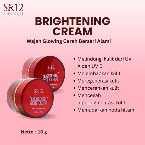 SR12 Brightening Cream Day Dan Night Mencerahkan Kulit