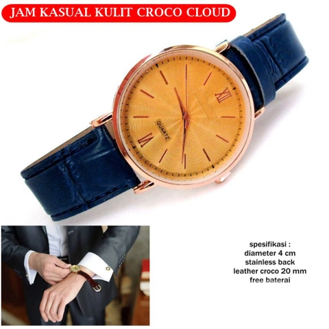 Lanc Fashion - Jam Pria Kasual Cloud Leather Croco