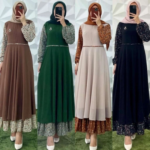 Celin Fashion [TA] - Gamis Devia motif