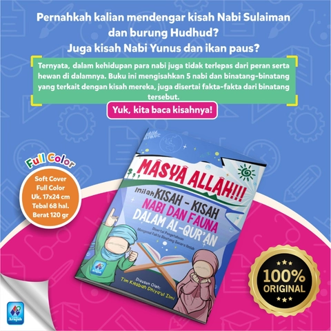 Pustaka Arafah - Buku Anak Kisah-Kisah Nabi dan Fauna dalam Al Qur'an