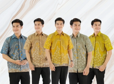 Kois Batik - Batik pria dewasa lengan pendek terbaru motif tamara