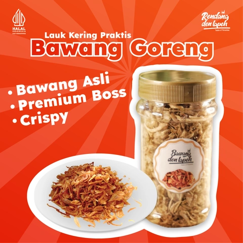 Rendang Den Lapeh - Bawang Goreng Merah Asli Tanpa Pengawe Food Premium