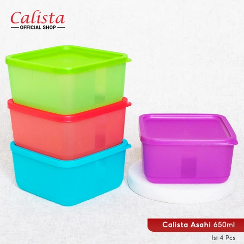 CALISTA - Calista Asahi Premium 650ml Toples Penyimpanan Makanan Set isi 4pcs