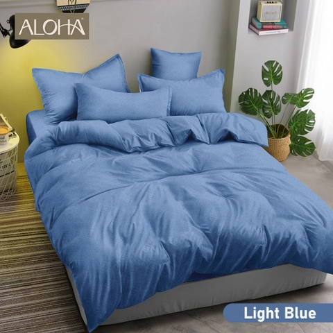 Dylan 19 [TA] - Bedcover Set Aloha Polos 180x200 - Light Blue