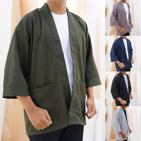 Umair - Outer Baju Koko Kimono Polos Umair