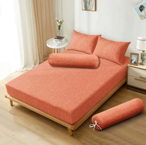LADY ROSE OFFICIAL - Aloha Max x Ayu Ting Ting Sprei Emboss Orange