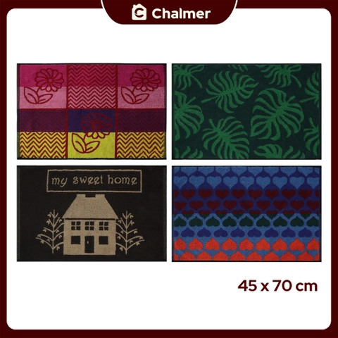 Chalmer - Keset Chalmer 45 x 70 cm Keset Handuk Motif Keset Dapur Keset Kamar Mandi Bolak Balik