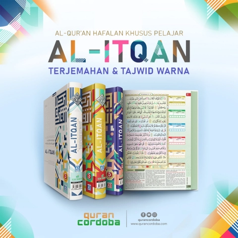 Cordoba Al-Quran Pelajar Al-Itqan A5 dengan Metode Tanaffus 5 Blok Warna