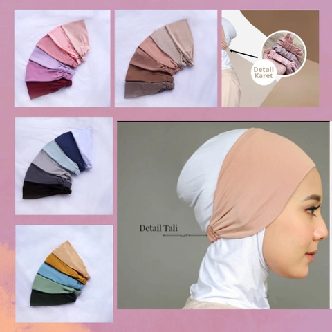 Barakallah official store - Raiqa Bandana Premium - Ciput Bandana - Inner Bandana