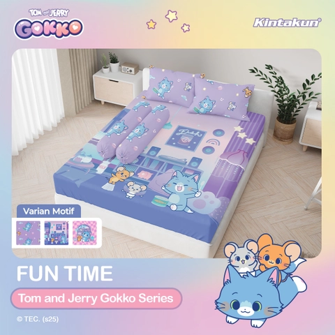 Kintakun - Kintakun Tom And Jerry Gokko Series Sprei Set 120/160/180 Dluxe Microfiber 25 cm