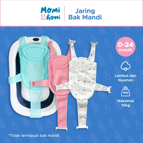 MOMI HOMI - Jaring Bak Mandi 03 Bayi Jaring Bak Mandi Alas Duduk Pengaman Baby Bath Helper Alas Mandi Bather Ant