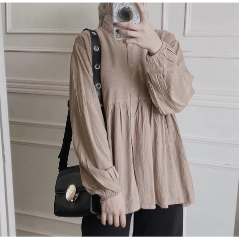 MEQA DAILY - MEGA DAILY - Rachel Blouse Premium Airflow Crinkle