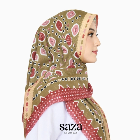 SAZA Everyday - Noura Series Fusion Bliss / Voal Square / Hijab Motif Voal Segiempat / Hijab Motif