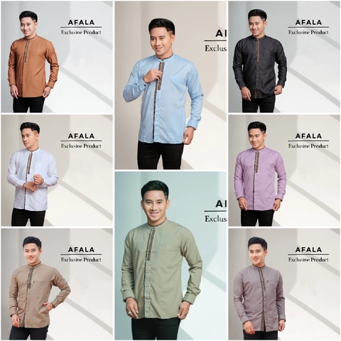 Kois Batik - Baju Koko Pria Dewasa Bagus Banget Elegan Dipakai Motif afala