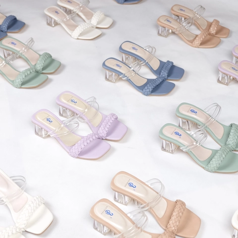 BRSHOES - BRSHOES 111 Sandal Heels Kaca Wanita