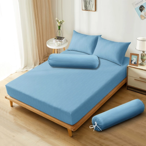 LADY ROSE OFFICIAL - Aloha Max x Ayu Ting Ting Sprei Emboss Sky Blue
