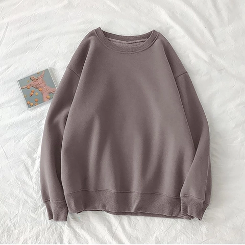 Alifa Shop - FS Vallina XXL Oversize Plain Sweater Basic Crewneck Polos Premium Sweat Terry Outerwear Korean Styl