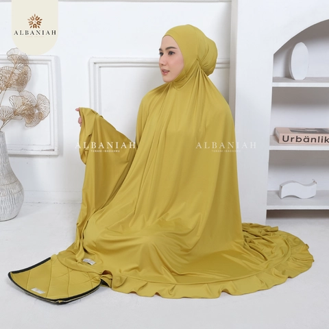 Mukena Dagu Tertutup Premium Dewasa Jumbo Jersey Adiba Rempel