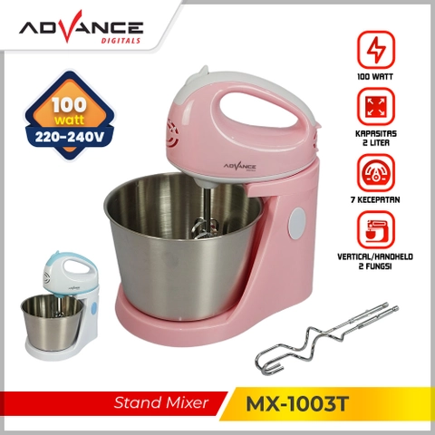 Advance Digitals Indonesia - Stand Mixer MX1003T / MX-1003T Terdapat 7 Kecepatan - 2in1