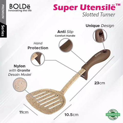 UTAMAMEGA - Bolde Super Utensile Slotted Turner Alat Masak