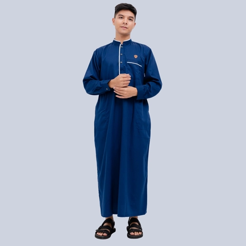Kawan Muslim - Jubah Gamis Pria Dewasa Lengan Panjang Bahan Katun Size M-XXL KM3