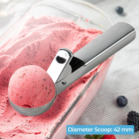 RUMAH RAYA - Sendok Es Krim Ice Cream Scoop Spoon - 164z - Silver