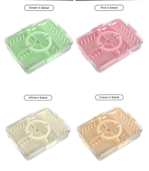 Rizki Electronics - Food Container Wadah Penyimpanan Makanan Di Kulkas
