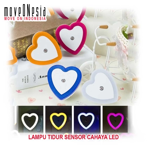 Moveonesia - Lampu Tidur Sensor Cahaya LED Otomatis Automatic LED Sensor Night Light