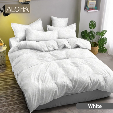 Dylan 19 [TA] - Bedcover Set Aloha Polos 180x200 - White