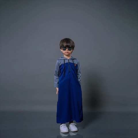 Kawan Muslim - Jubah Gamis Hoodie Mix Warna Anak Laki-Laki Lengan Panjang (JBA13)