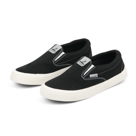 ALZ PRO 9107 Black Sepatu Kanvas Slip On Wanita