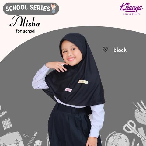 Khaaya Collection - Kerudung Sekolah Instan Hijab Langsungan SD SMP Alisha Khaay
