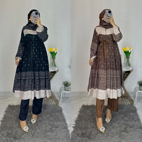 Khisna collection - Newww set denada free hijab dengan kesan mewah dan kekinian wanita dewasa banget