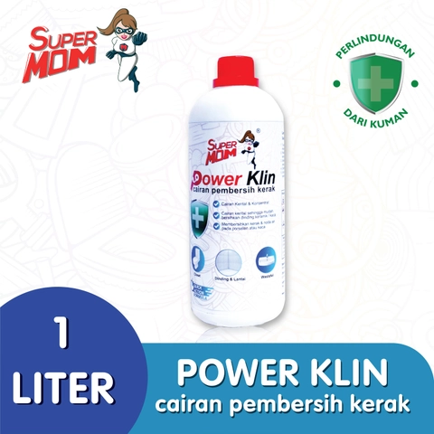 SuperMOM - Powerklin Pembersih Kerak Dinding Keramik & Kaca 1L
