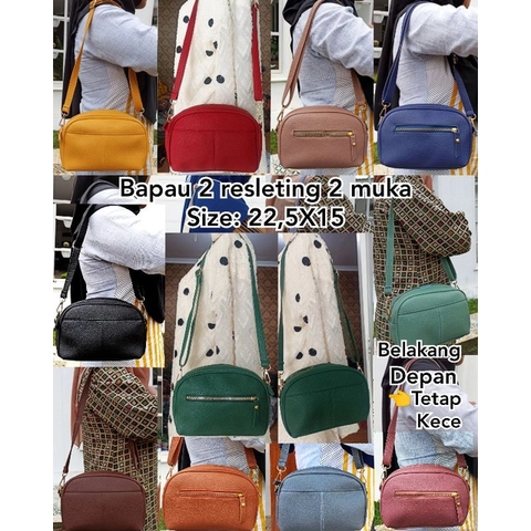Alifa Shop - ALIFA HBN - Tas Wanita Papirut Terra Kulit Jeruk Tebal M Terra Bag Tas Selempang Bahu W