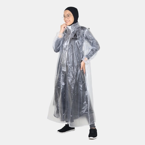 4zima - Mantela Taslan Jas Hujan Gamis Syari Poncho One